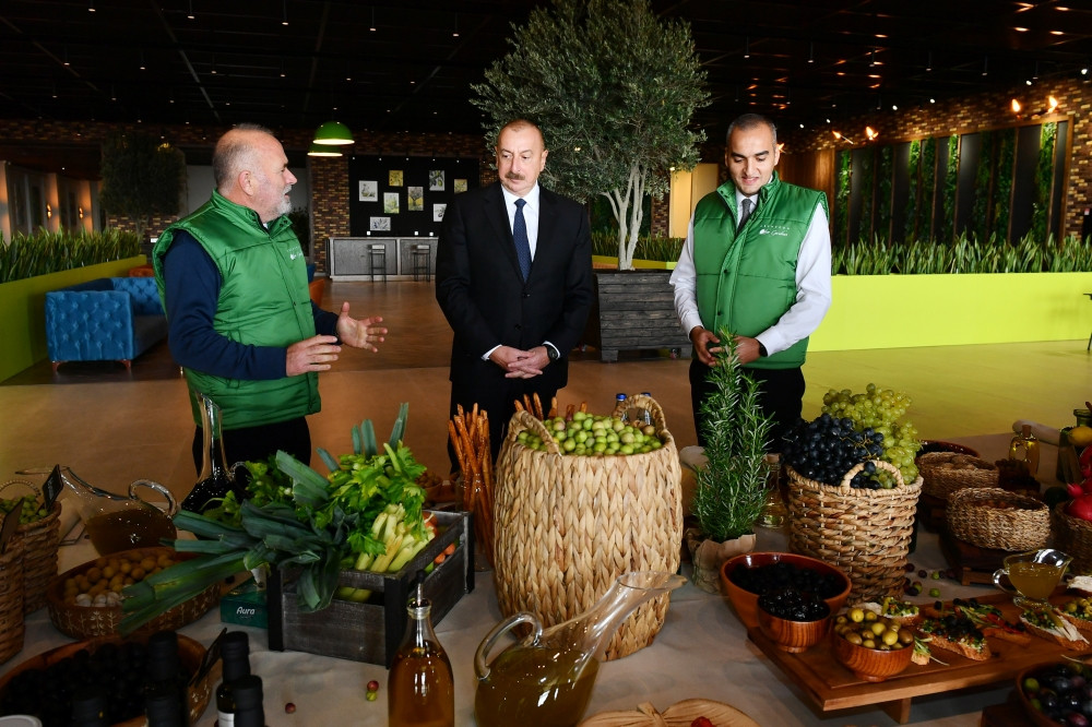 President attends opening of olive processing plant in Zira